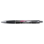 Dandelions Pink Black White Pen (Achterkant)