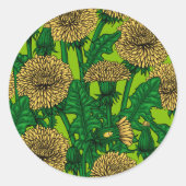 Dandelions Ronde Sticker (Voorkant)