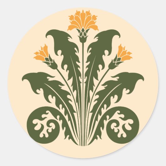 Dandelions Ronde Sticker (Voorkant)