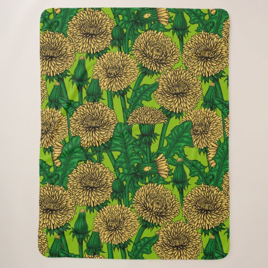 Dandelions Sherpa Deken (Voorkant)