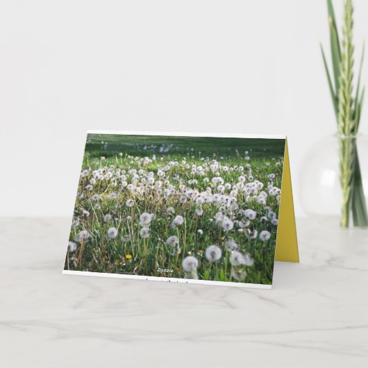 Dandelions Son Happy Vaderdag Kaart (Achterkant)