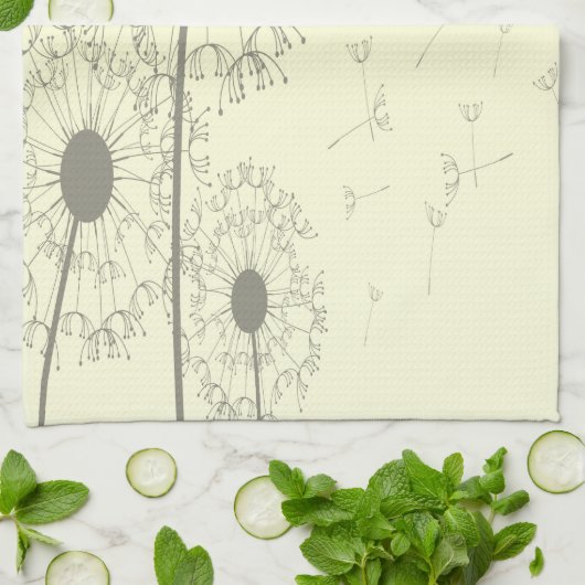 Dandelions Theedoek (Gevouwen)