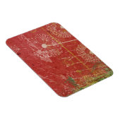 Dandelions winden wind tegen roze hemel Abstract Magneet (Rechterzijde)