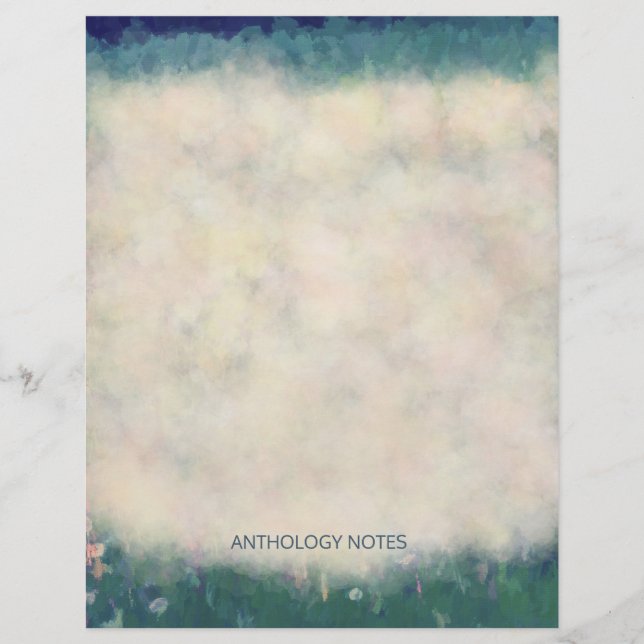 Dandelionveld vernissen met botanische verf (Voorkant)