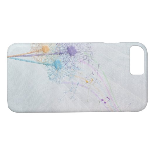 Dandelionzaad en -muziek Case-Mate iPhone case (Achterkant (Horizontaal))
