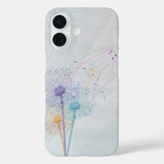 Dandelionzaad en -muziek Case-Mate iPhone case (Achterkant)