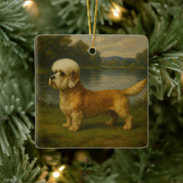 Dandi Dinmont Terrier Keramisch Ornament