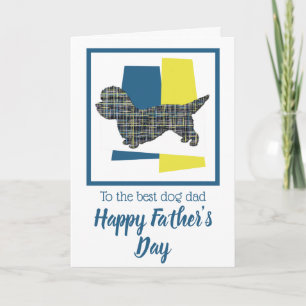 Dandie Dinmont Dog Driekleur Vaderdag Kaart