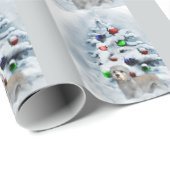 Dandie Dinmont Kerstmis Cadeaupapier (Rol Hoek)