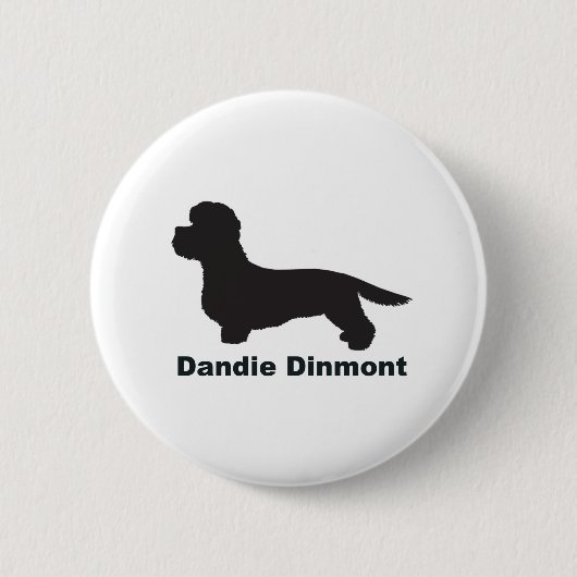 Dandie Dinmont Ronde Button 5,7 Cm (Voorkant)