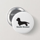 Dandie Dinmont Ronde Button 5,7 Cm (Voorkant /achterkant)
