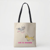 Dandie Dinmont Terrier Canvas tas (Voorkant)