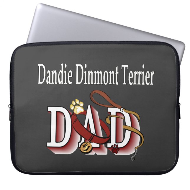 Dandie Dinmont Terrier Dad Laptop Sleeve (Voorkant)