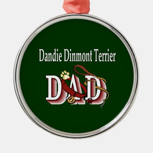 Dandie Dinmont Terrier DAD Metalen Ornament (Voorkant)