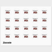 Dandie Dinmont Terrier Dad Sticker (Vel)