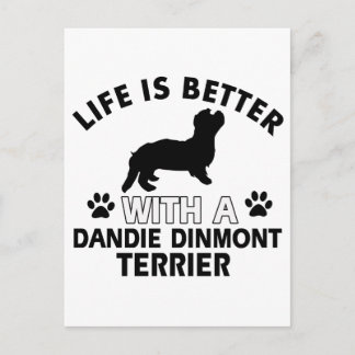 Dandie Dinmont Terrier design Briefkaart