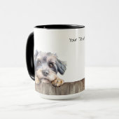 Dandie Dinmont Terrier Dog Mok (Voorkant links)
