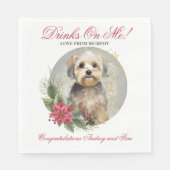 Dandie Dinmont Terrier Hond bruiloft servetten (Voorkant)