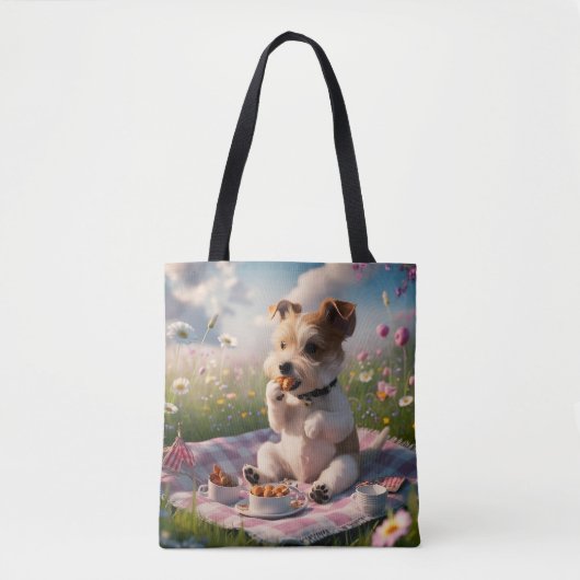Dandie Dinmont Terrier in een Picknick Tote Bag (Voorkant)