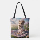 Dandie Dinmont Terrier in een Picknick Tote Bag (Achterkant)