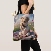 Dandie Dinmont Terrier in een Picknick Tote Bag (Dichtbij)