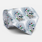 Dandie Dinmont Terrier Kerstmis Stropdas (Opgerold)