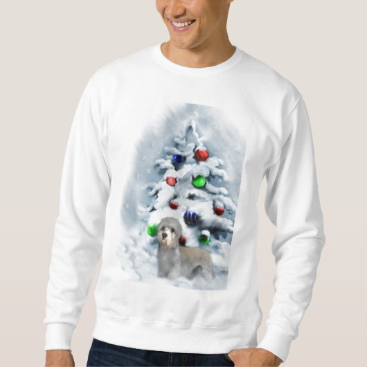 Dandie Dinmont Terrier Kerstmis Trui (Voorkant)