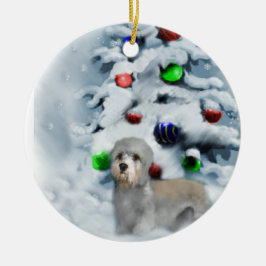 Dandie Dinmont Terrier Kerstornament Keramisch Ornament