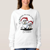Dandie Dinmont Terrier Kerstshirt Trui (Voorkant)
