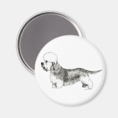 Dandie Dinmont Terrier Magneet (Voorkant / Achterkant)