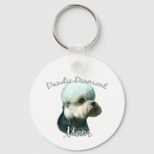 Dandie Dinmont Terriër Moeder 2 Sleutelhanger