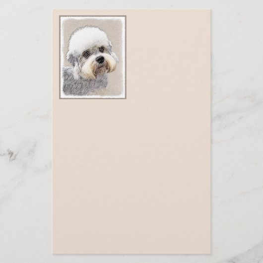 Dandie Dinmont Terrier Painting Original Dog Art (Voorkant)