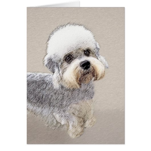 Dandie Dinmont Terrier Painting Original Dog Art (Voorkant)