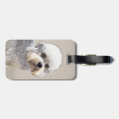 Dandie Dinmont Terrier Painting Original Dog Art Bagagelabel (Achterkant horizontaal)