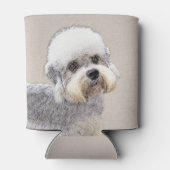 Dandie Dinmont Terrier Painting Original Dog Art Blikjeskoeler (Achterkant)