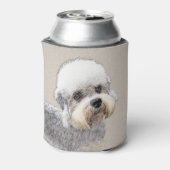 Dandie Dinmont Terrier Painting Original Dog Art Blikjeskoeler (Blikje Achterkant)