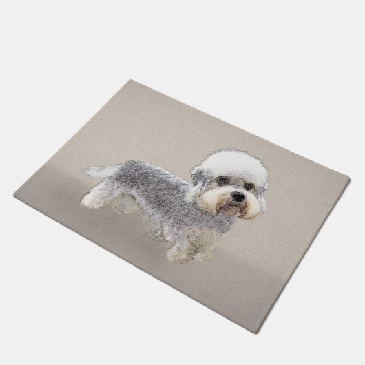 Dandie Dinmont Terrier Painting Original Dog Art Deurmat (Schuin)