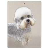 Dandie Dinmont Terrier Painting Original Dog Art Klembord (Achterkant)