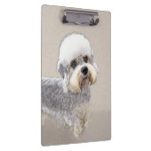 Dandie Dinmont Terrier Painting Original Dog Art Klembord (Rechts)