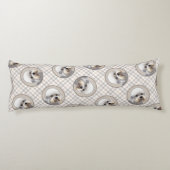 Dandie Dinmont Terrier Painting Original Dog Art Lichaamskussen (Achterkant)