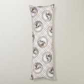 Dandie Dinmont Terrier Painting Original Dog Art Lichaamskussen (Achterkant (Verticaal))