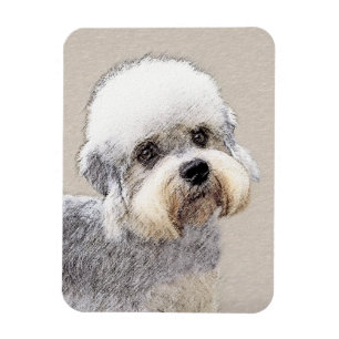 Dandie Dinmont Terrier Painting Original Dog Art Magneet