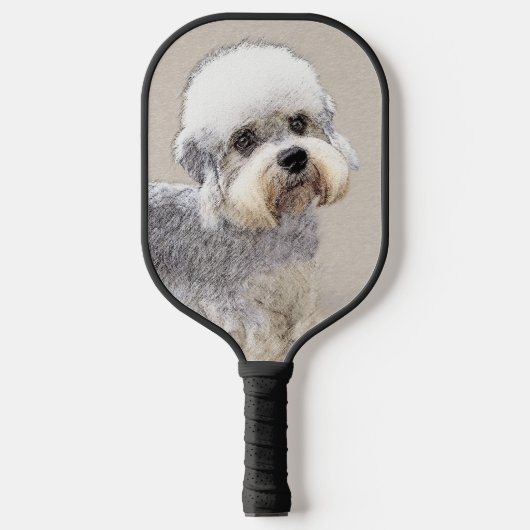 Dandie Dinmont Terrier Painting Original Dog Art Pickleball Paddle (Voorkant)