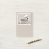 Dandie Dinmont Terrier Painting Original Dog Art Post-it® Notes (Op bureau)