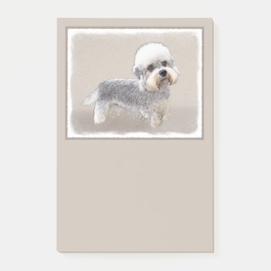 Dandie Dinmont Terrier Painting Original Dog Art Post-it® Notes (Voorkant)