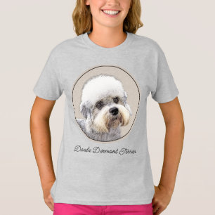 Dandie Dinmont Terrier Painting Original Dog Art T T-shirt