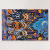 Dandie Dinmont Terrier Trick-or-Treating Halloween Legpuzzel (Horizontaal)