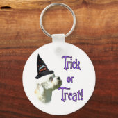Dandie Dinmont Terrier Trick Sleutelhanger (Voorkant)