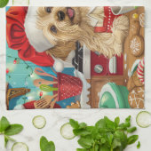 Dandie Dinmont Terrier Vakantie Bakken: Kerstmis Theedoek (Gevouwen)