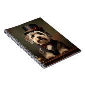 Dandie Dinmont Terrier Victoriaans kleding Notitieboek (Rechterzijde)